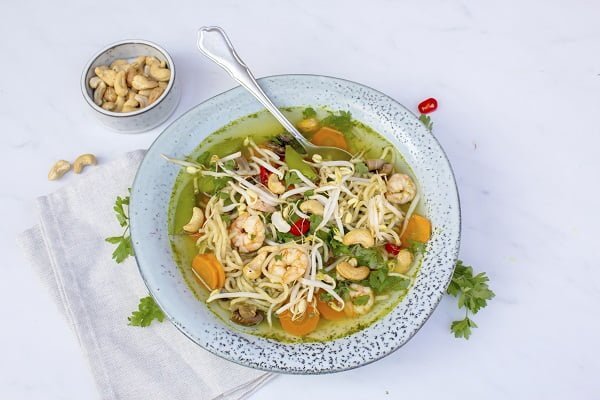 Noodle soep met gambas