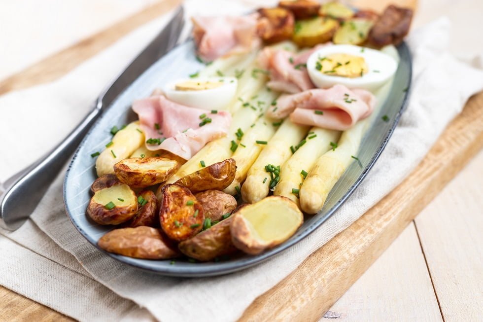 Asperges met ham