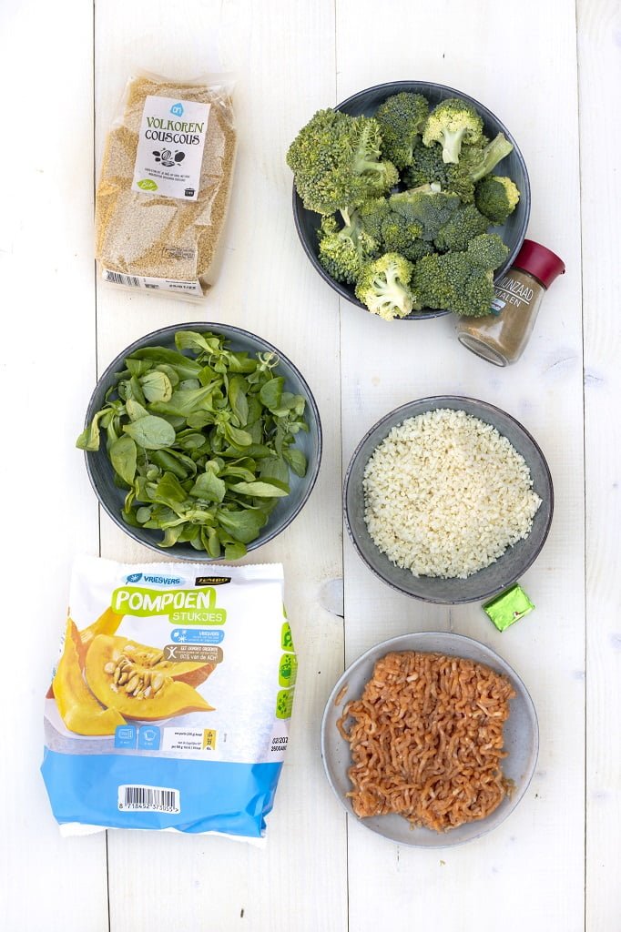 Couscous met pompoen en broccoli