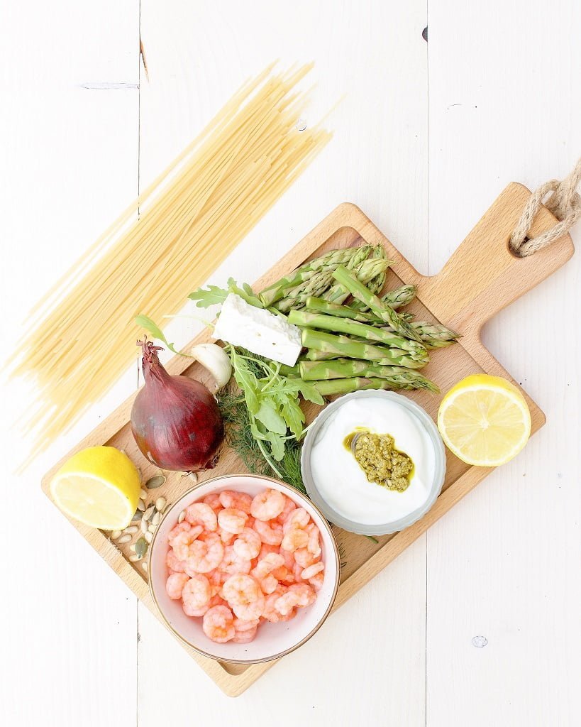 Pasta met garnalen