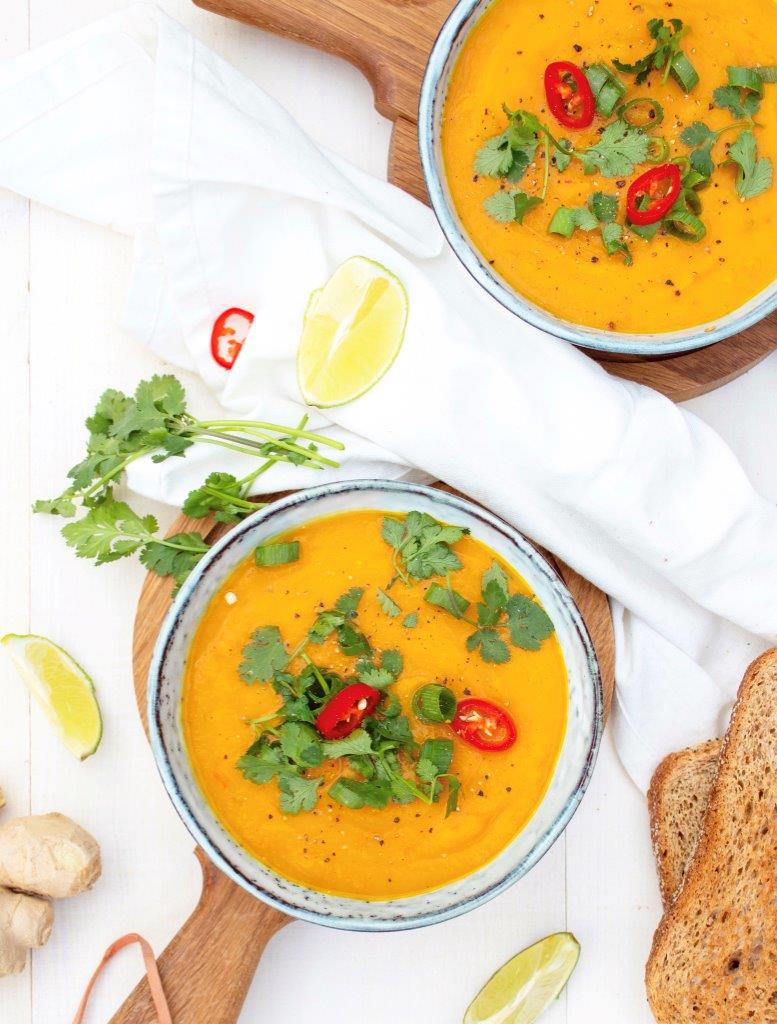Pompoensoep met kokosmelk