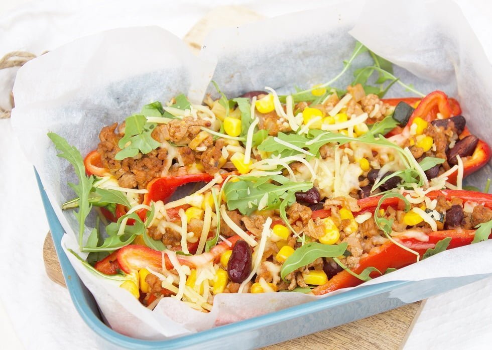 Recept gevulde paprikas